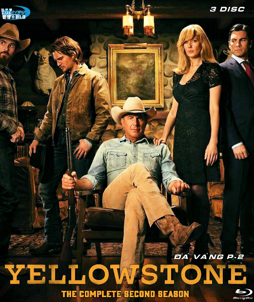 B6509.Yellowstone SEASON 2  ĐÁ VÀNG P.2  2D25G (DOLBY ATMOS 5.1 - DOLBY 5.1) 3DISC